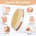 Cozycom Professional Dry Brushing Body Brush - Natural Bristle for Cellulite and Lymphatic Health - Wet or Dry Brush for Skin Improvement - Buy Online on GoSupps.com
