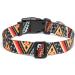 Adjustable Mercano Dog Collar - Soft Nylon Comfort & Stylish Pattern for Small to Medium Dogs (Ethnic Gold) - Buy Online on GoSupps.com