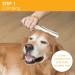2 in 1 Stainless Dematting Comb for Dogs & Cats - Professional Deshedding Brush for Long Haired Pets - Removes Matted Fur, Knots, Tangles, and Loose Hair - Buy Online on GoSupps.com