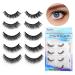 5 Pairs Aigarava Self Adhesive False Eyelashes - Reusable, Natural Look, Waterproof - Women's Self Sticking No Glue Lashes Kit - Buy Online on GoSupps.com