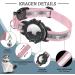 Jiarui Reflective AirTag Cat Neck Band - Adjustable GPS Collar for Cats & Puppies XS 7-9 inch - Pink - Buy Online on GoSupps.com