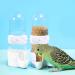 Bird Feeder Bird Water Feeder 2PCS Automatic Bird Water Dispenser for Cage Bird Water Bottle Drinker Food Seed Dispenser Cage Accessories for Parrots Budgie Lovebirds Parakeet Cockatiel 90ML - Buy Online on GoSupps.com