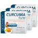 Botanicy Curcuma Forte 3 Pack - Liquid Novasol Curcumin Plus Vitamins C and D - High bioavailability high -dose hormone -free - 90 turmeric capsules 90 pieces (3 -pack)