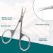 Sandalfon Scissors Extra Sharp Curved Nails Stainless Steel Cuticle Scissors Beauty Scissors for Eyebrows Nails Facial Hair Mustache Nose Hair - Buy Online on GoSupps.com