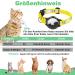 Airtag Cat Neck Band - Waterproof Reflective Collar for Cats & Small Dogs | Safety Lock | XS (18-23cm) - Yellow & Green - Buy Online on GoSupps.com