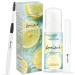 Lyon Lash Eyelash Extension Shampoo (Lemon) Gentle Formula Paraben & Sulfate Free Oil Free Foam Cleanser Kit | Remove Eye Makeup & Oil & Dust | Professional Salon And Home Use (60ml + 1 mascara wand + 1 cleansing brush) Lemon 60ml + 1 mascara wand + 1 cle