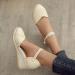 Elegant Women's Summer Wedge Sandals Casual Roman Style Thick Sole Beige Perfect for 3.5 UK Size - Buy Online on GoSupps.com