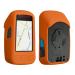 kwmobile case compatible with Wahoo Elemnt Bolt V2 - Silicone GPS Bicycle Case Protective Cover - in Black Orange