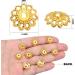 200 Pcs 11.5mm Antique Golden Flower Bead Caps - DIY Jewelry Making Supplies - Buy Online on GoSupps.com