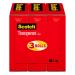 Scotch Transparent Tape 3/4 in x 1000 in 3 Boxes/Pack (600K3)