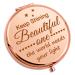 Inspirational Gift For Women Girl Travel Compact Mirror Encouragement Gift For Daughter Granddaughter Sister Wife Girlfriend Friendship Birthday Gift Personal Makeup Mirror Wedding Graduation Gift