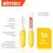 Elmex Interdental Brush Yellow Size 4 (0.7mm) - 8 Pieces | Medium Space Cleaning | 2-Pack | International Shipping - Buy Online on GoSupps.com