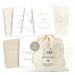 Meinbaby123 milestone cards pregnancy |Milestone cards set gift for pregnancy |Photo cards for pregnancy |42 cards including high quality cotton bags (beige boho)