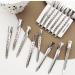 AYNKH 30 Pieces Duck Bill Hair Clips with Styling Comb 1.8Inch/3.5Inch Silver Metal Rustproof Alligator Curl Clips with Holes for Hair Styling Coloring Sectioning Salon Hairdressing Accessories - Buy Online on GoSupps.com
