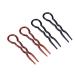 Canomo 36-Piece Plastic U-Shaped Hair Pins Set - Fast Spiral Hair Braid Twist Clips for Girls and Women, Black and Brown - Styling Grip Pins - Buy Online on GoSupps.com