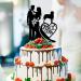 Couple Wedding Cake Topper Bride And Groom With Labrador Retriever Dog Cake Topper Custom Dog Pet Topper Personalized Wedding Topper Bride Cake Topper Gift for Wedding Anniversary - Buy Online on GoSupps.com