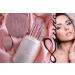 Buy Luvia Prime Vegan Pro-Candy Make-Up Brush Set | 7 Brushes Storage Blender Sponge & Cleaning Mat - Perlmutt & Perl-Rosa - Buy Online on GoSupps.com