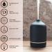 Ajna Ceramic Essential Oil Diffuser - Elegant Aromatherapy Diffuser for Home and Office - 3-in-1 Humidify, Ionize, and Diffuse - 100ml Carbon - Buy Online on GoSupps.com