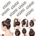 LEBQ Black Spiral Hair Clip - 20 Pcs - Perfect for DIY Hairstyles Bun Pins & Hair Accessories | International Shipping Available - Buy Online on GoSupps.com