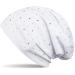 styleBREAKER ladies beanie hat with elegant rhinestone rivet application long beanie slouch 04024037 one size white