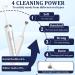 Reusable Electric Flosser for Adults & Kids 4 Speed Rechargeable Vibration Cleaner with Tongue Scraper & 60 Replacement Heads - Wireless Charging Base - Buy Online on GoSupps.com