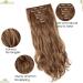 S-Noilite 17 Full-Head Clip-In Wavy Hair Extensions - Light Brown Dip Dye 8pcs Long Luxurious Hair - Buy Online on GoSupps.com