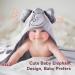 momcozy Hooded Baby Towel Set 8-Piece Baby Bath Towel Set 2Pcs Baby Towel and 6Pcs Baby Wash Cloth Soft and Super Absorbent Baby Washcloths for Toddlers Baby Shower Set Cute Elephant Grey - Buy Online on GoSupps.com