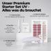Original Miss Sophie UV Starter Set - Self-Adhesive Nail Foils in Rosewood Love & Iced Coffee | No Splinters Long-Lasting & Easy Application - Buy Online on GoSupps.com
