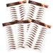 NOLITOY 15 Sheets Eyebrow Stickers Eyebrows Makeup Sticker Makeup Eyebrow Simulation Eyebrow Fake Eyebrows 1 count (Pack of 1) Brownx3pcs - Buy Online on GoSupps.com