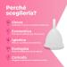 Lybera Menstrual Cup Set - 2 Soft Safe Eco-Friendly Cups in Size 1 & Size 2 | Made in Italy - Buy Online on GoSupps.com