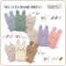 R uberella Muslin Washcloth & Mitt Set - 3 Piece Gift for Birth in Pink Beige Lilac | International Shipping Available - Buy Online on GoSupps.com