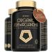 Organic Ashwagandha High Strength - 1000mg Ashwagandha Capsules - Pure Ashwagandha Powder with Black Pepper - 120 Ashwaganda Tablets Herbal Vegan Supplement - UK Organic Certified by Soil Association 120 Count (Pack of 1)