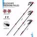 Lightweight 21/25/30 Inches Snowshoes with Ratchet Binding and Trekking Poles - Red 30 (Up to 250lbs) - Buy Online on GoSupps.com