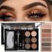 MAEPEOR Brow Contour Kit - 13 Piece Eyebrow Makeup Palette Set for Novice and Professional (Set 02) - Buy Online on GoSupps.com