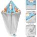 Baby Welsh Dog Flowers Hair Towel 2 Pack - Super Absorbent Quick Dry Hair Turbans for Women & Girls | Stylish & Functional Head Towel - Buy Online on GoSupps.com