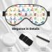 Colourful Animal Alphabet Unisex Sleeping Eye Mask | Soft & Comfortable Light-Blocking Sleep Mask - Buy Online on GoSupps.com