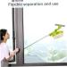Double Sided Window Cleaner 2-in-1 Rotating Glass Cleaner Tool with Telescopic Pole U Shaped Outdoor Window Cleaner Round Head Cleaning Supplies - Buy Online on GoSupps.com