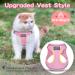 Escape-Proof Adjustable Cat Harness & Lead Set | Reflective Mesh Vest for Walking | Small Dogs & Puppies | Size M Pink - Buy Online on GoSupps.com