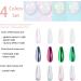 Chrome Nail Powder Metallic Mirror Effect Pigment Kit - Violet Green Emerald - Buy Online on GoSupps.com