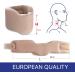 Adjustable Small Fleece Neck Support Tie | 100% Cotton Cervical Relief | Soft & Comfortable Beige - Ideal for Spine Muscle & Joint Pressure (1-Pack) - Buy Online on GoSupps.com