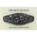 Hand Crafted Flowers Hair Clip with Large Metal Barrette- Made in the USA by Oberon Design - Buy Online on GoSupps.com