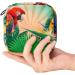 Stylish Menstruation Pad Bag with Zipper | Women's Napkin & Tampon Bag | Tropical Palm Trees & Parrot Design - Buy Online on GoSupps.com