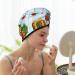 Hair Towel Wrap - Quick Dry Towel Turban for Hair | Funny Christmas Gnome Design - Buy Online on GoSupps.com