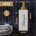 Akalin Refillable Shampoo and Conditioner Bottles 16oz White and Gold Soap Dispenser Bathroom Shampoo and Conditioner Dispenser for Bathroom Lotion Body Wash Massage Oils (White) 3pcs 500ml Gold Pump Bottles - White - Buy Online on GoSupps.com