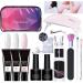 Builder nail gel kit poly extension gel kit - 3-color builder glue gel with nail lamp base and tip - Professional manicure supplies for the - Buy Online on GoSupps.com