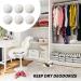 6 Pieces of Wool Dryer Balls 1 Piece of Cotton Bag Ecological Drying Balls Sustainable Use Drying Balls Felt Balls Clothes are Fluffy and Soft Suitable for Tumble Dryers (White) - Buy Online on GoSupps.com