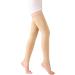 TOFLY Medical Thigh High Compression Stockings for Men & Women - Opaque Support Socks 20-30mmHg | Footless Silicone Band - Varicose Veins Edema DVT | 5XL Beige - Buy Online on GoSupps.com