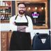 Ipetboom Barber Apron Kitchen Apron Mens Apron Serving Apron Polyester Apron Grill Aprons for Gardener Pocket Apron Overalls for Men Cafe Aprons Fabric Women's Kitchen Supplies Milk Tea - Buy Online on GoSupps.com
