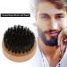 Professional Wood Beard Brush for Men | Mustache & Beard Grooming Kit | Beech Circle Brush for Care & Cleaning - Buy Online on GoSupps.com