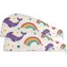 Purple Dolphins Rainbow Hair Towel 2 Pack | Super Absorbent Quick Dry Hair Turbans for Women & Girls - Buy Online on GoSupps.com